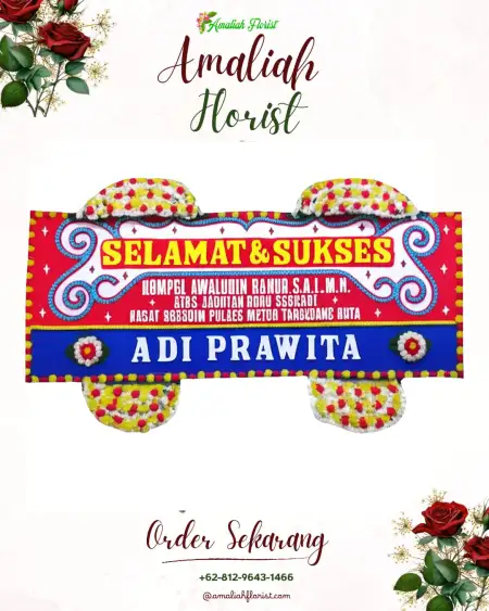 Papan Bunga Ucapan Selamat Gebang Putih