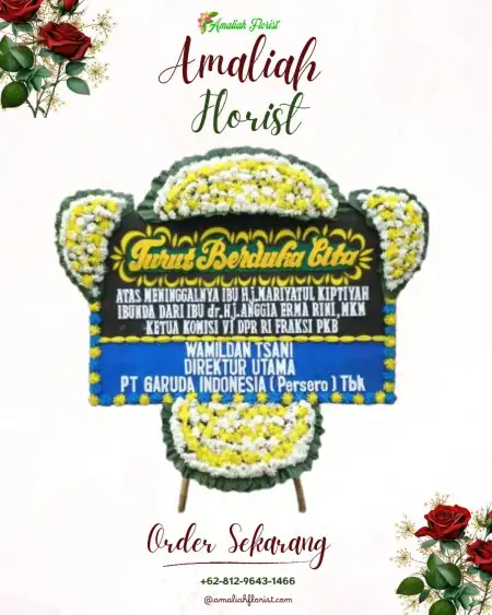 Papan Bunga Duka Gebang Putih